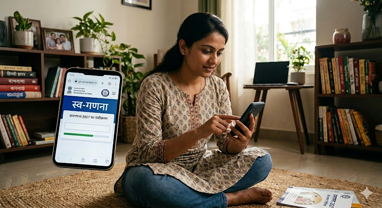 Census 2027 Self-Enumeration: Ghar baithe mobile se form kaise bharein, step by step process in Hindi