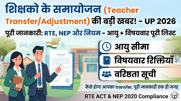 UP Shikshak Samayojan 2026 New Policy Rules for Senior Teachers