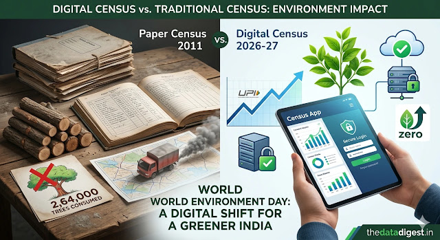 Digital Census 2027 Paperless Technology Saving 1.92 Lakh Trees World Environment Day
