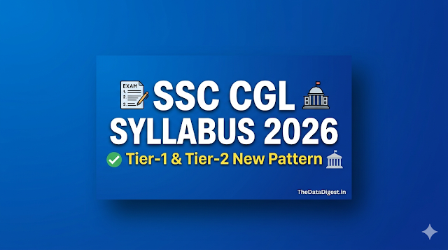 SSC CGL Syllabus 2026 Tier 1 Tier 2 PDF
