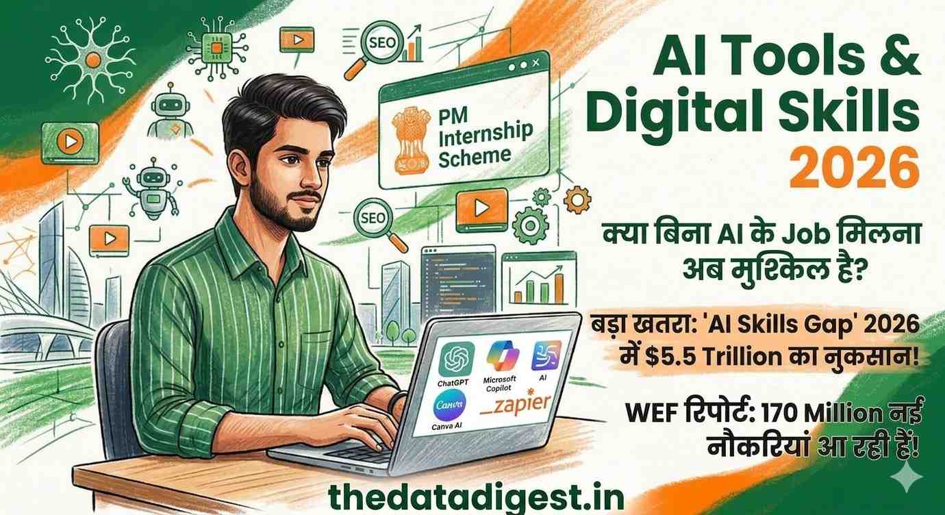AI Tools and Digital Skills 2026 Guide - क्या बिना AI के Job मिलना मुश्किल है