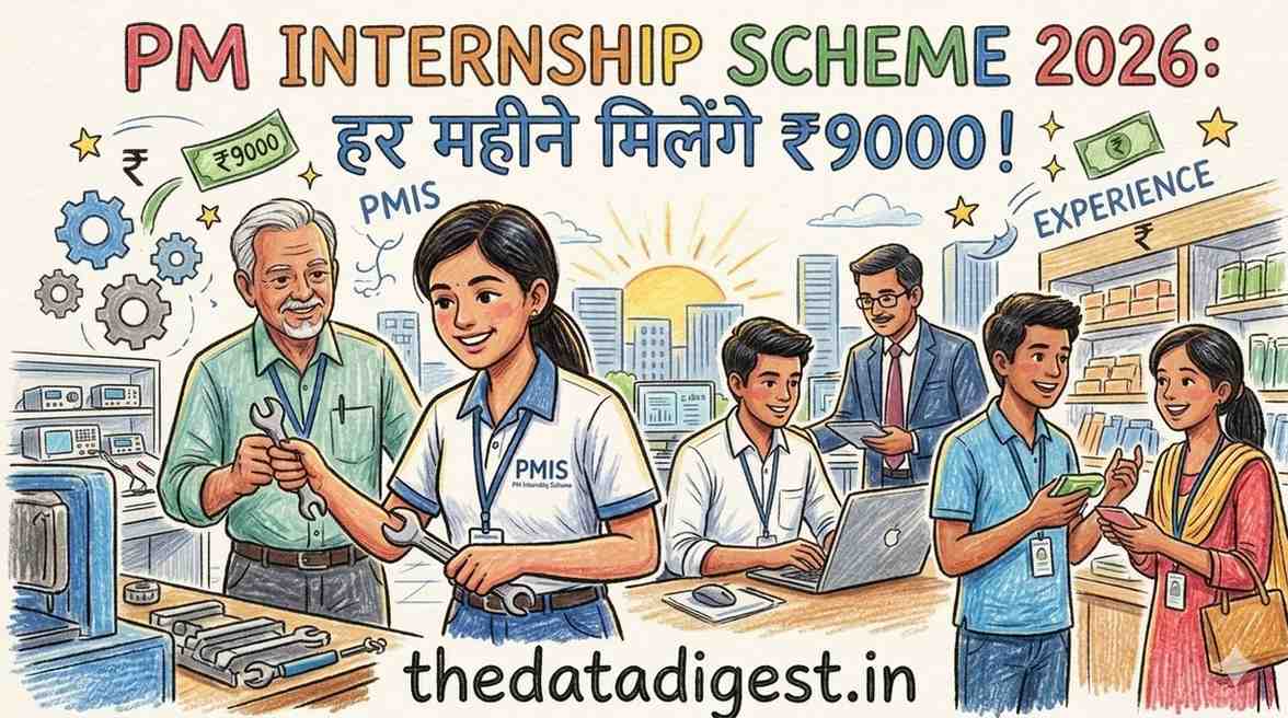 PM Internship Scheme 2026 Registration: 9000 mahina stipend, 10th pass eligibility, pminternship.mca.gov.in apply