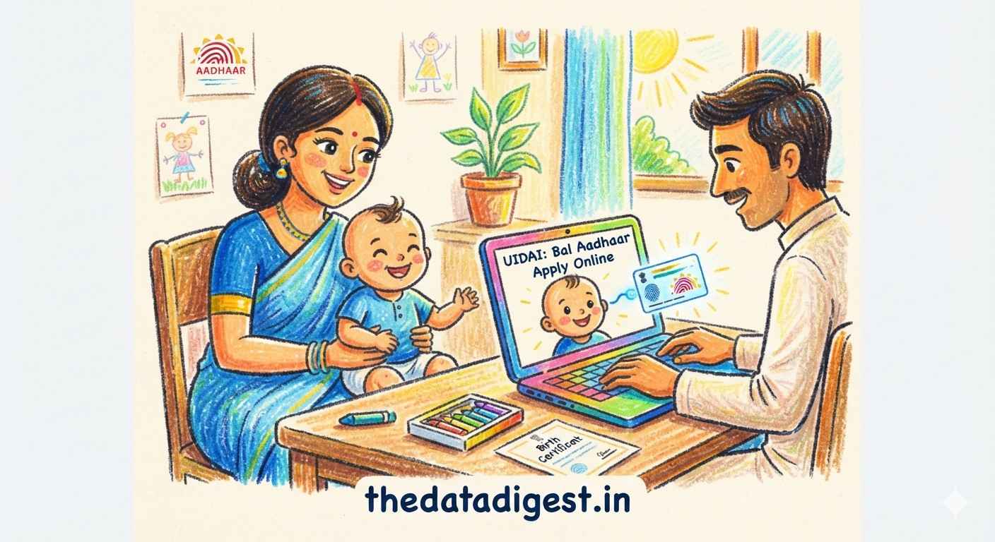 Blue Aadhaar Card Online Apply 2026 UIDAI बाल आधार रजिस्ट्रेशन प्रोसेस