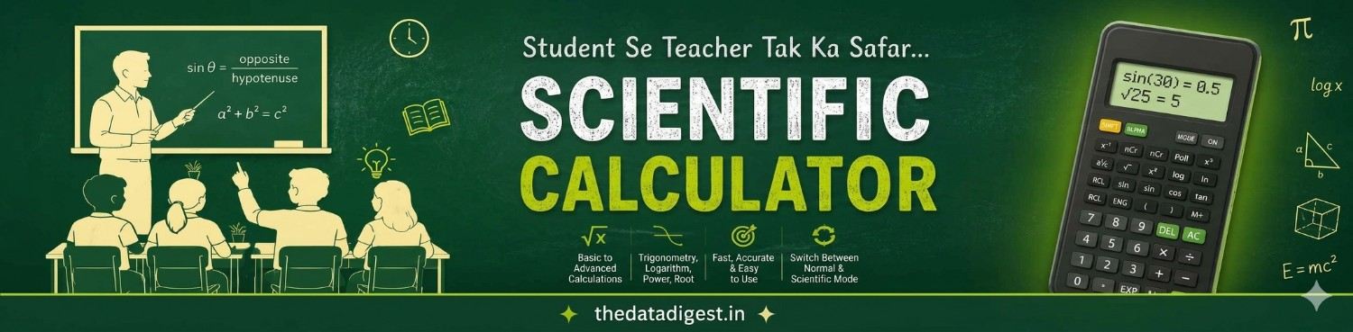 Free Scientific Calculator Online – Normal and Scientific Modes