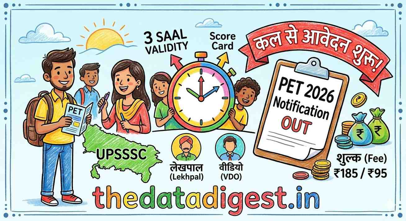 UPSSSC PET 2026 Notification Out Apply Online 03 August to 01 September 3 Year Validity
