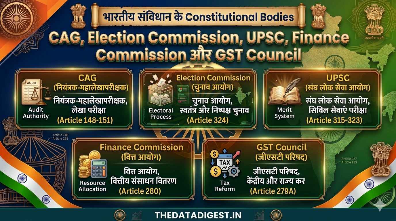 Constitutional Bodies of India CAG UPSC Election Commission Finance Commission GST Council