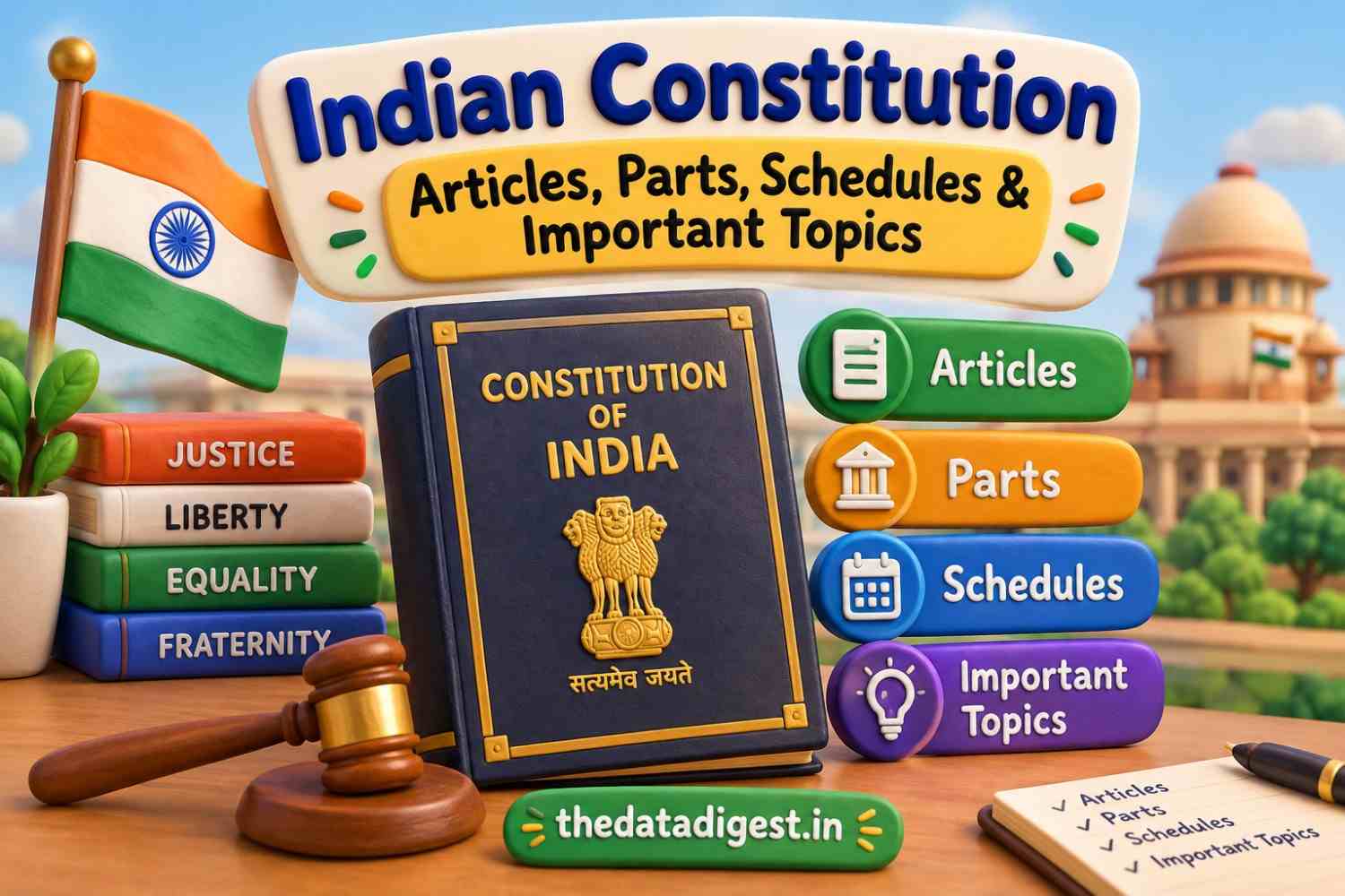 Indian Constitution Articles Parts and Schedules